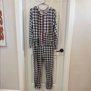 ❄️☃️Kickee Pants Plaid Christmas Jumpsuit🎄🎅🏻